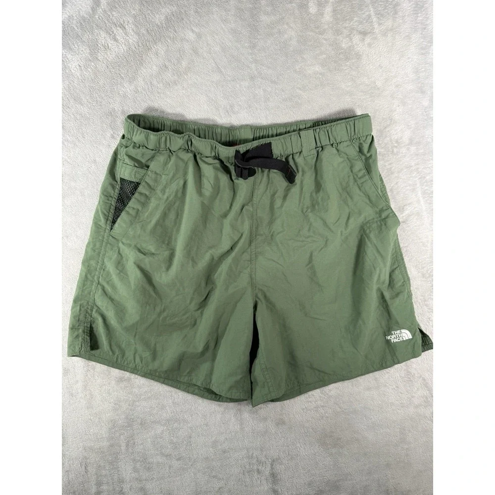 The North Face Shorts Men's Large Green Belted Hiking Trail Outdoor